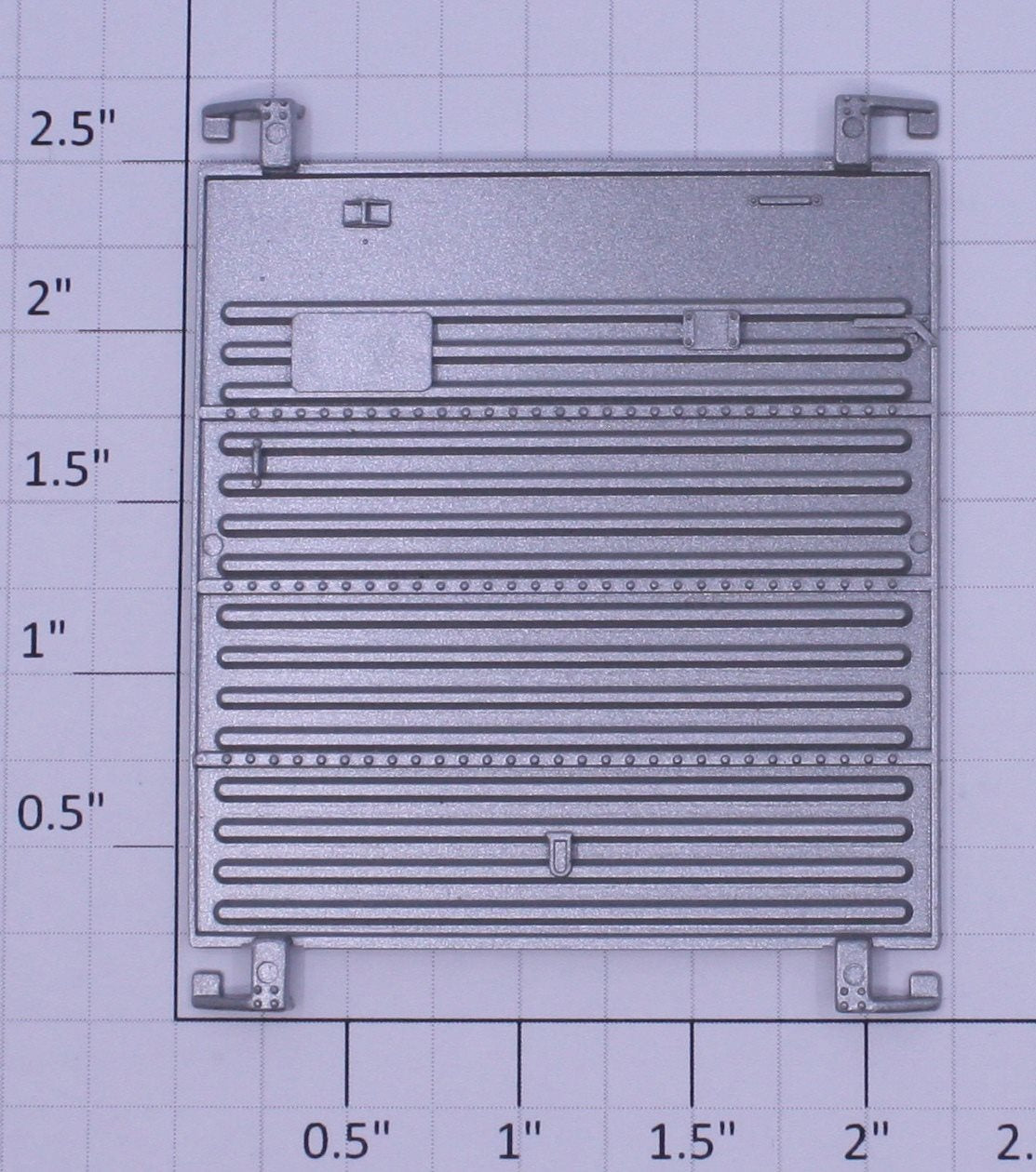 Lionel 9602-12 Silver ATSF Santa Fe Hi Cube Boxcar Door with Guides
