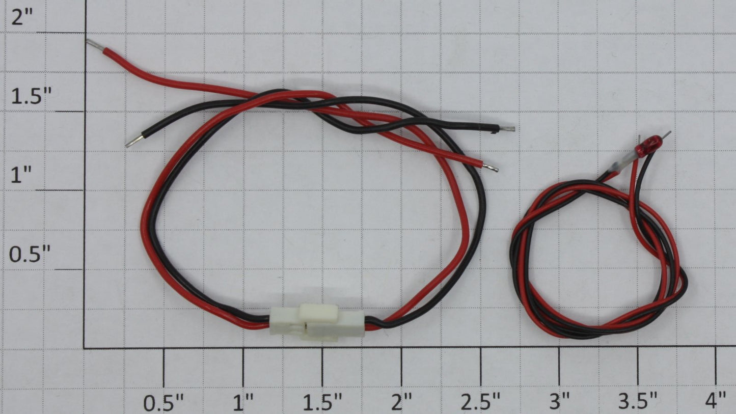 K-Line K4600-X018R Rear Red Light Bulb with Plug Assembly