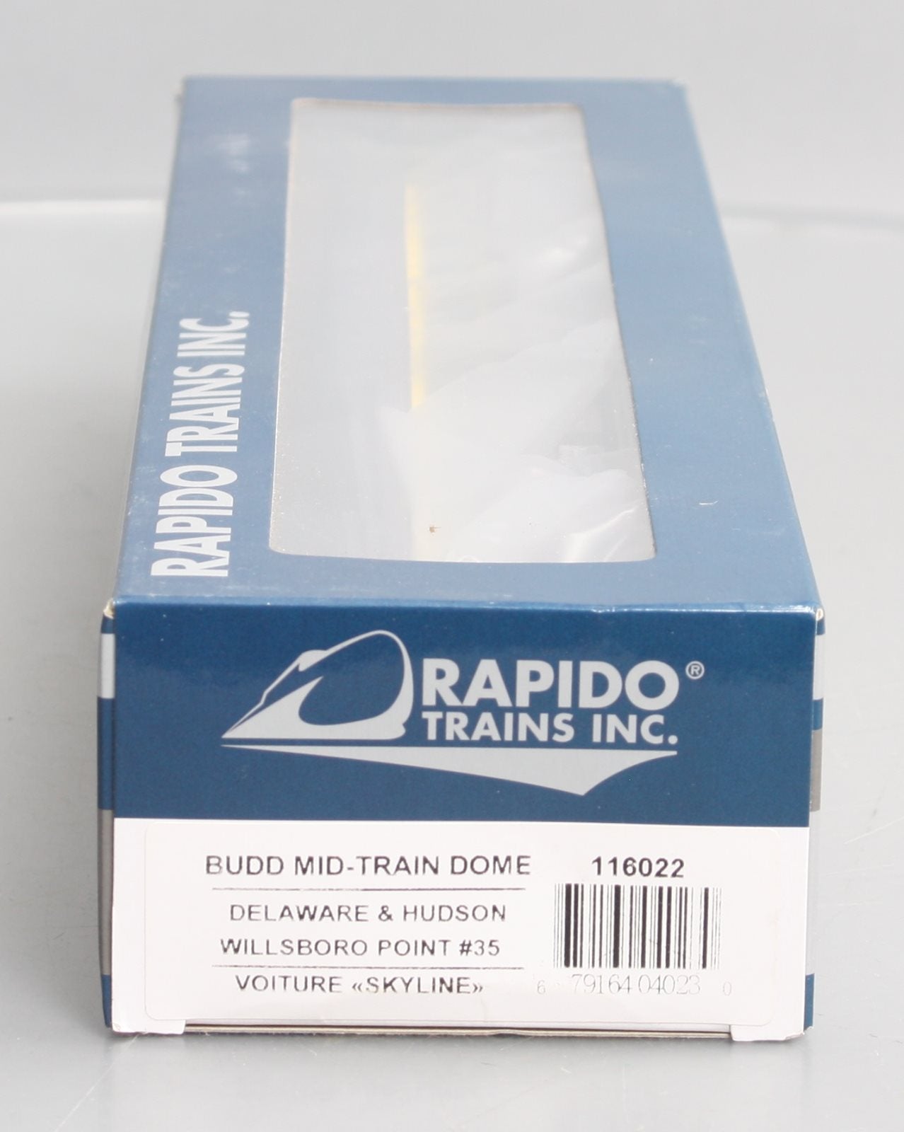 Rapido Trains 116022 HO D&H Willsboro Point Budd Mid-Train Dome Car #35