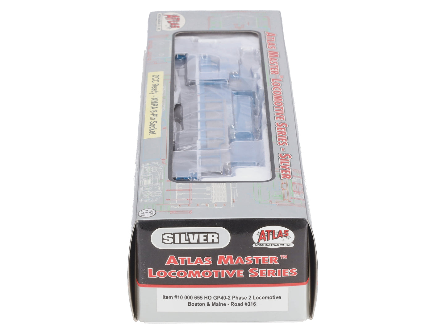 Atlas 10000655 HO Scale Boston & Maine GP40-2 Phase 2 Locomotive #316