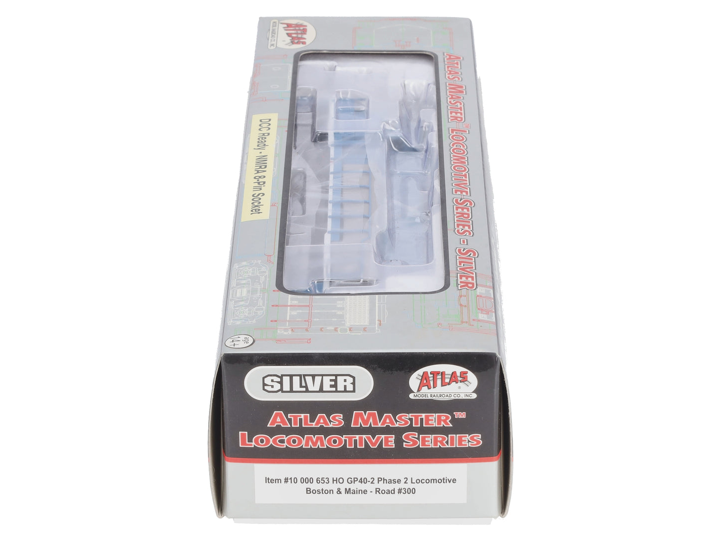 Atlas 10000653 HO Scale Boston & Maine GP40-2 Phase 2 Locomotive #300