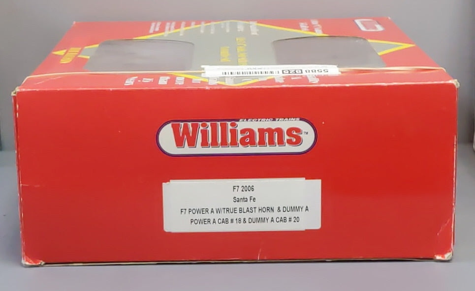 Williams F7 2006 O Santa Fe F7 AA Powered & Dummy Diesel Locomotive Set #18/#20 LN/Box