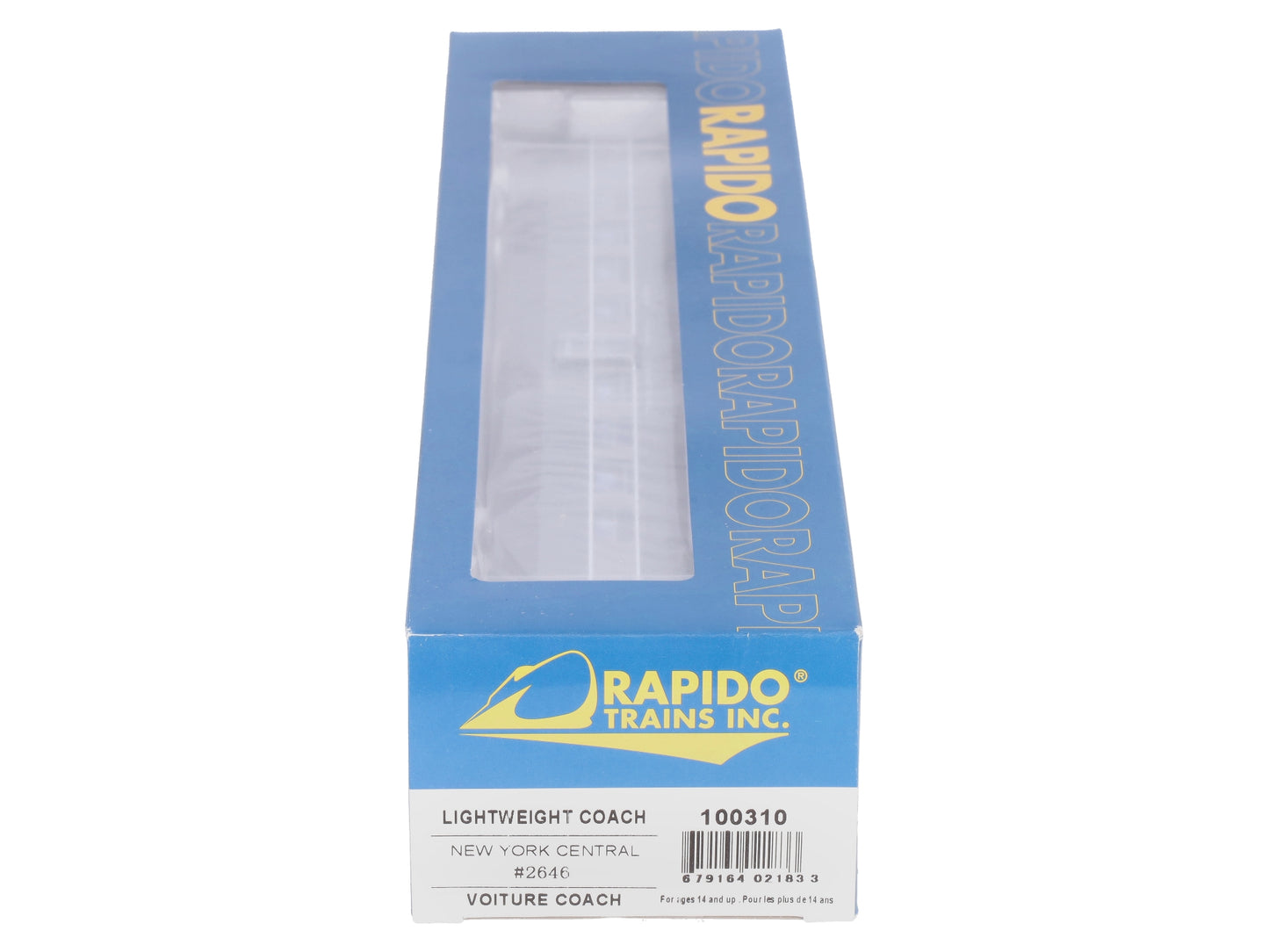 Rapido Trains 100310 HO New York Central CC&F Lightweight Coach No Skirts #2646