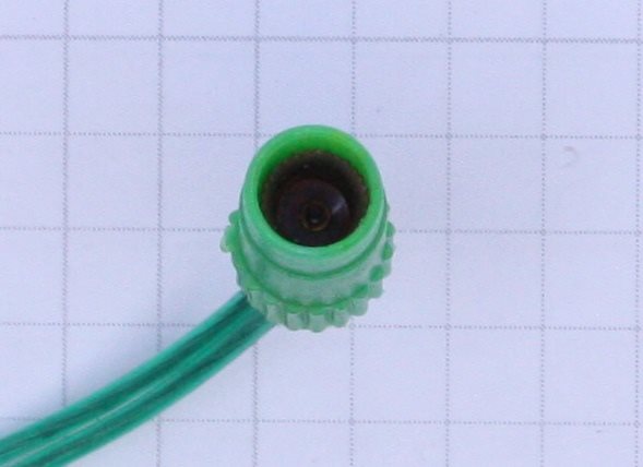 Lionel 8010-32 Green Plastic Miniature Screw Light Bulb Socket w 8" Leads