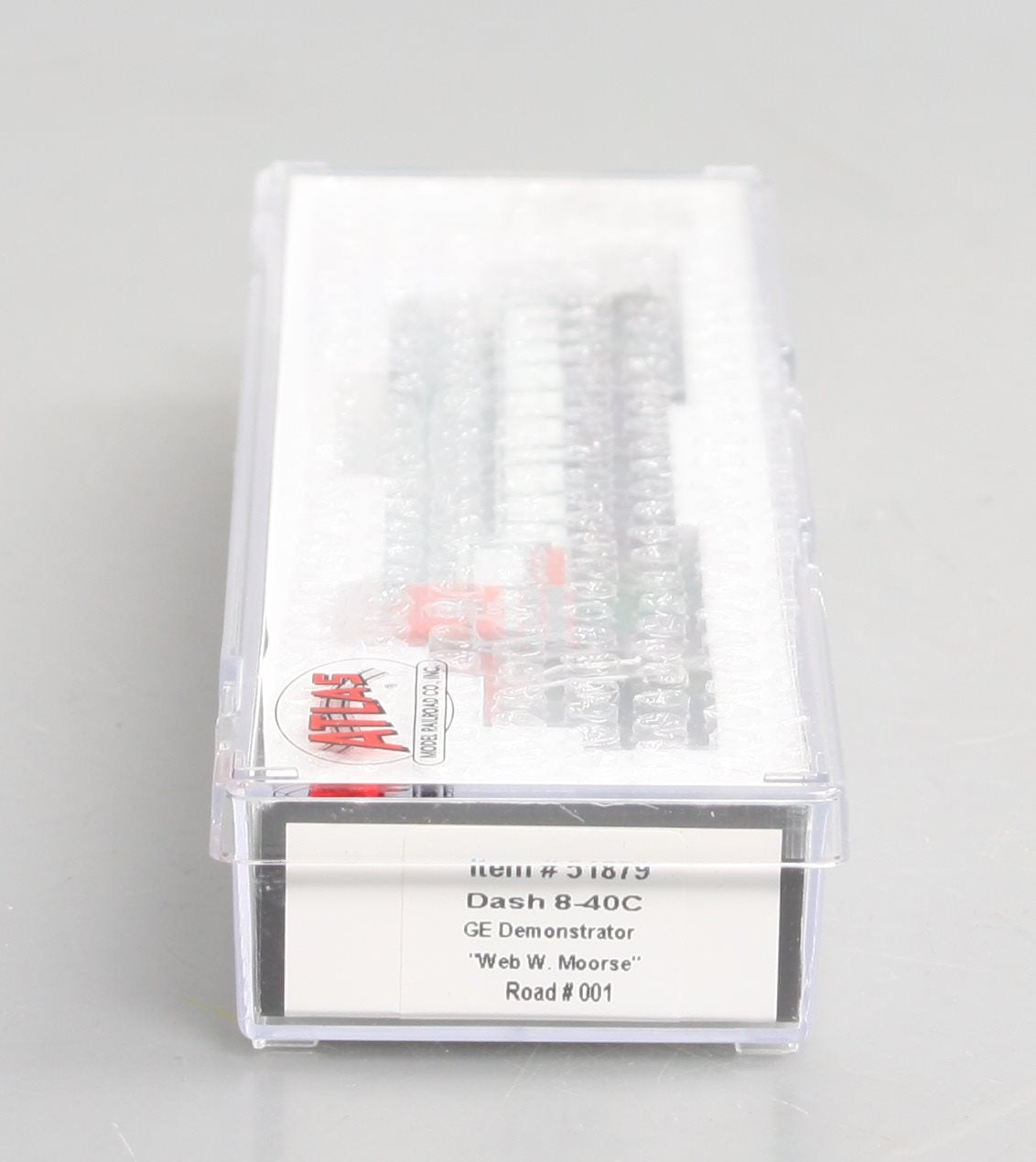 Atlas 51879 N GE Demonstrator GE Dash 8-40C Diesel Locomotive w/DCC #001