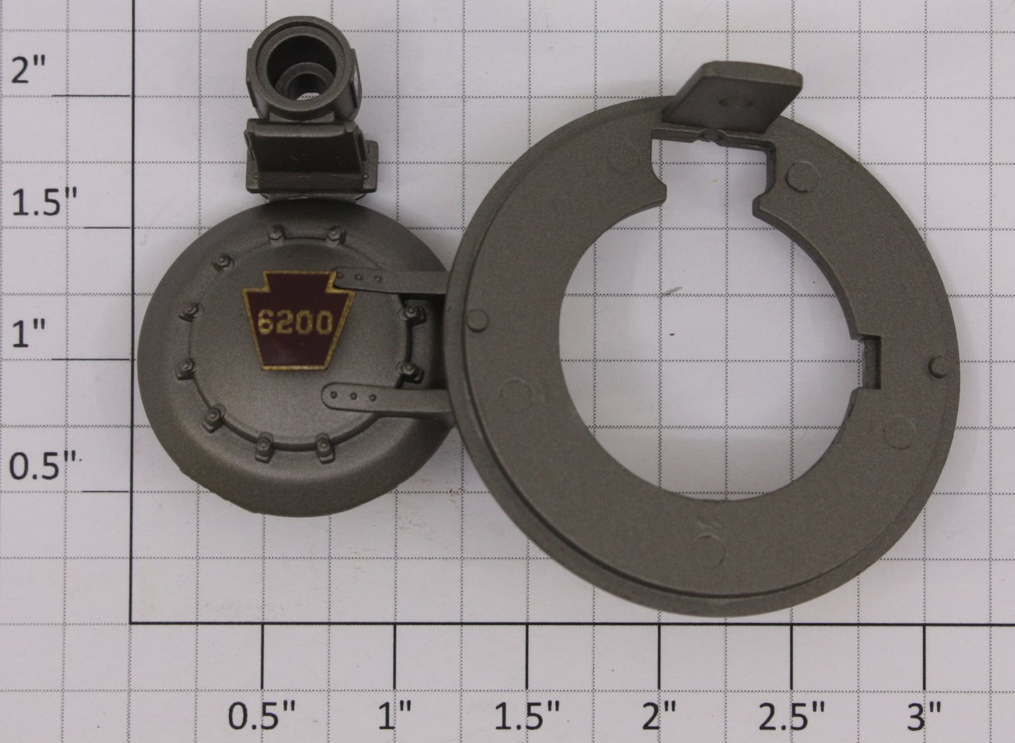 Lionel 18010-24 O Gauge Gunmetal Gray PRR Scale Turbine Boiler Front #6200
