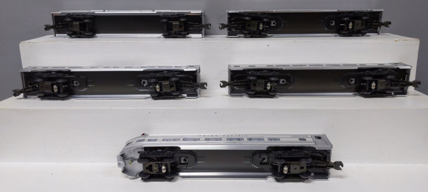 Weaver O Union Pacific Plated Ribbed Side Aluminum 5-Car Passenger Set EX