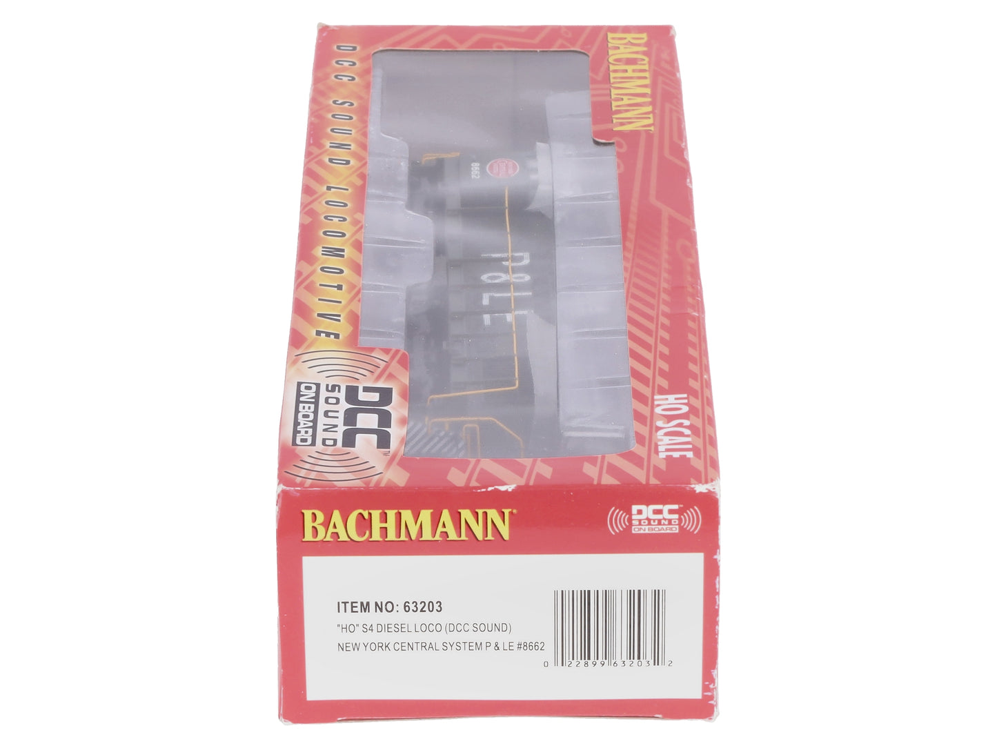 Bachmann 63203 HO NYC System P&LE Alco S4 Diesel Locomotive #8662 w/ DCC & Sound