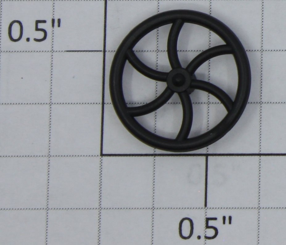 Lionel 87701-175 G Scale Black Curved Spoke Brake Wheel