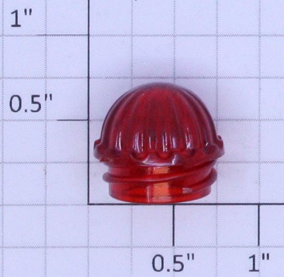 Lionel RW-27 Transparent Red Jewel Lens Cap - Fits RW, VW, ZW