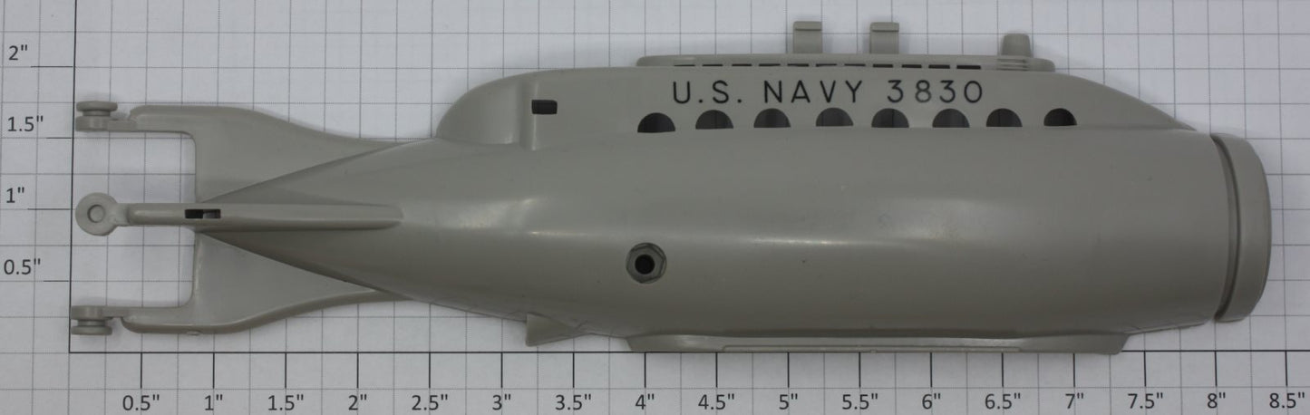 Lionel 3830-103 O Gauge Gray "U.S. Navy-3830" Submarine Right Hull Side