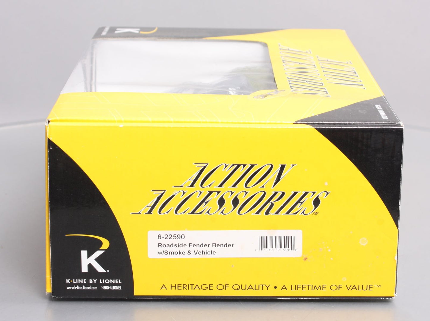 K-Line 6-22590 Roadside Fender Bender w/Smoke & Vehicle NIB