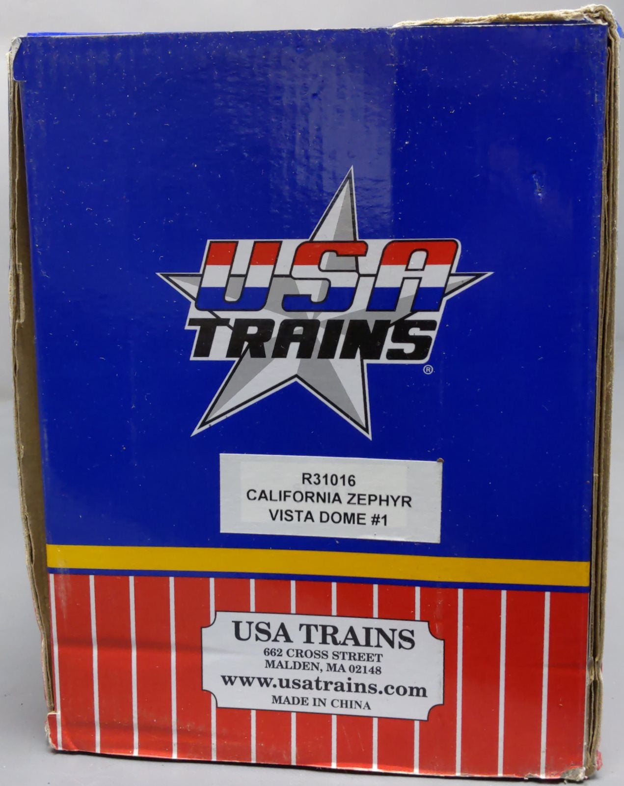 USA Trains 31016 G "California Zephyr" Corrugated Aluminum Vista Dome Lighted #1