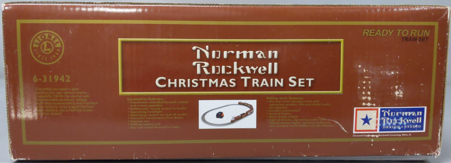 Lionel 6-31942 O Gauge Norman Rockwell Christmas Steam Train Set MT/Box