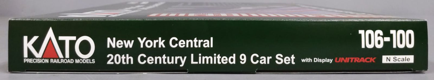 Kato 106-100 N New York Central 20th Century Limited Passenger Car (Set of 9) LN/Box