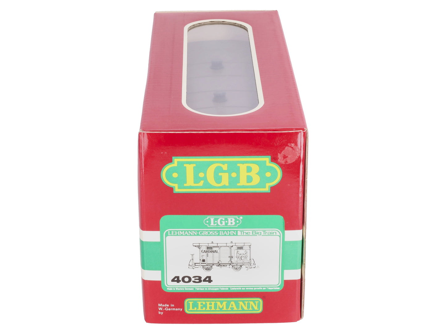 LGB 4034 G Scale Cardinal Short Boxcar #2897 (Metal Wheels) LN/Box