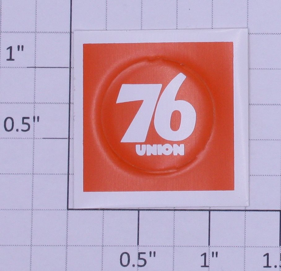 American Flyer 49101-10 "Union 76" Orange Sticker Decal