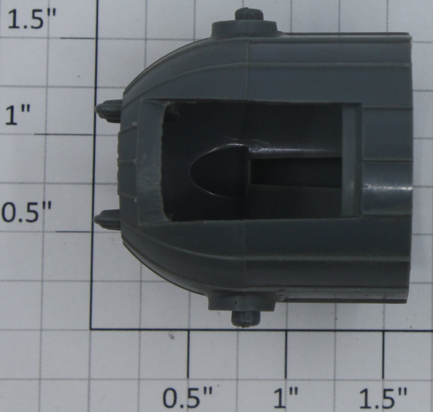 Lionel 3520-12DG Dark Gray Searchlight Hood with Embossed "L" on Back