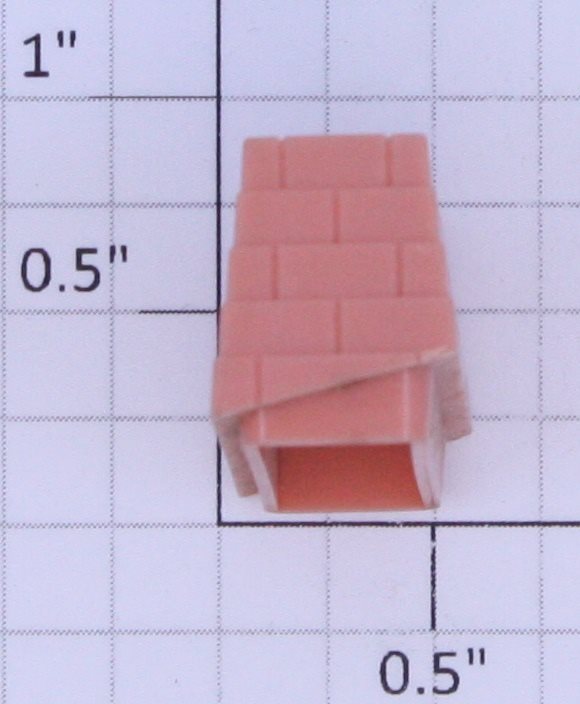 Plasticville PV-518 Light Red / Salmon Ranch House Chimney