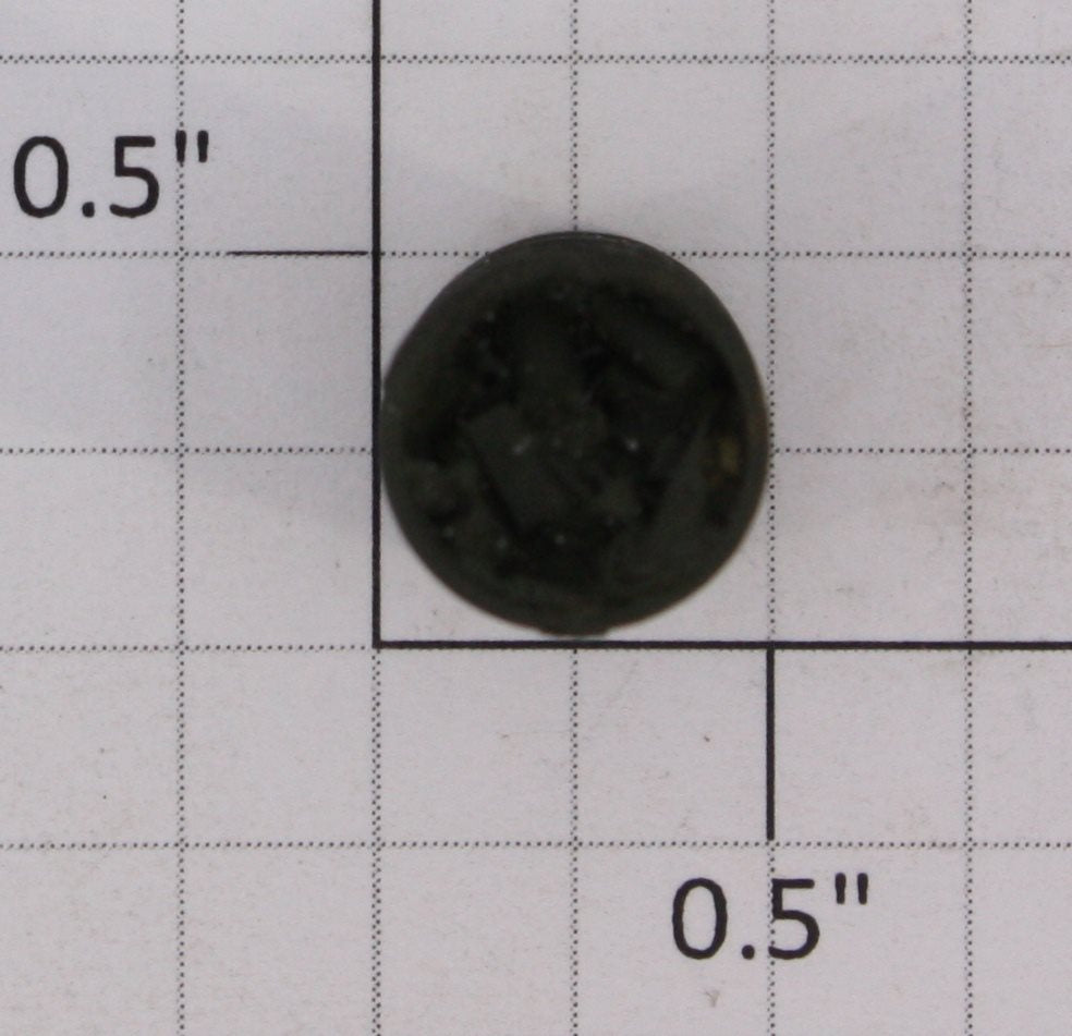 QMC 100-40 O Gauge Plastic Army Green "Wood Burning" Drum 3/4" H x 1/2" OD