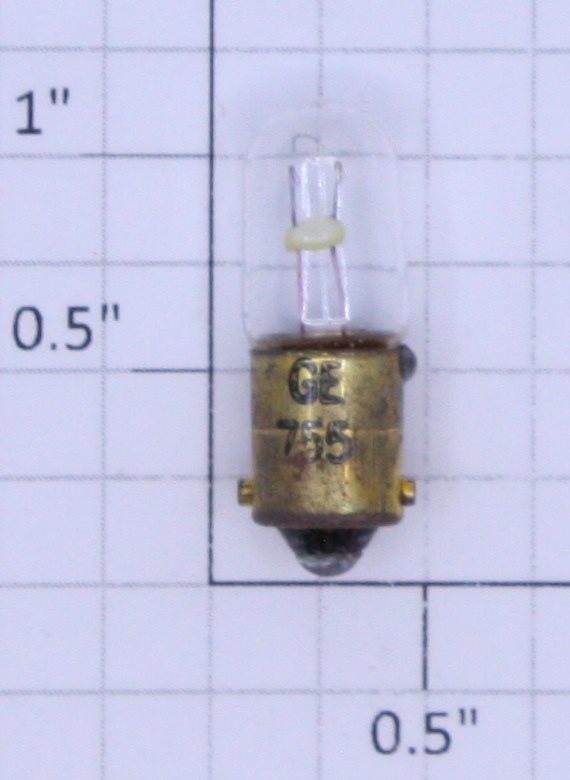 Lionel 755 6 Volt Bayonet Base Clear Tall Light Bulb