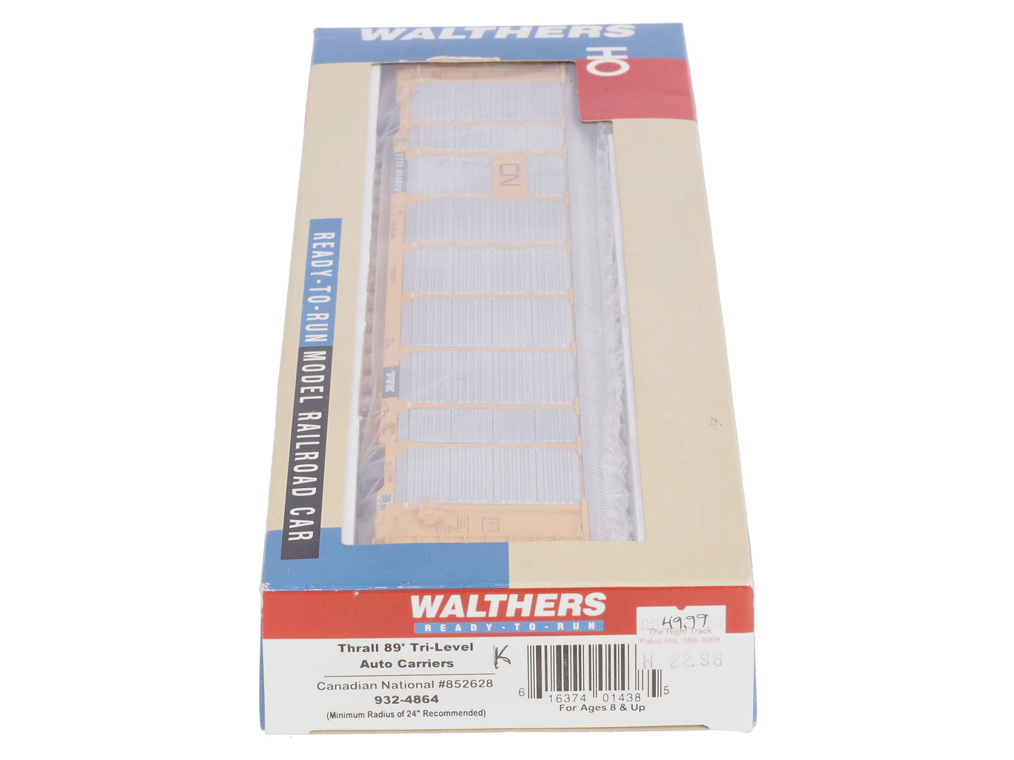 Walthers 932-4864 HO Canadian National Tri-Level Auto Carrier #852628
