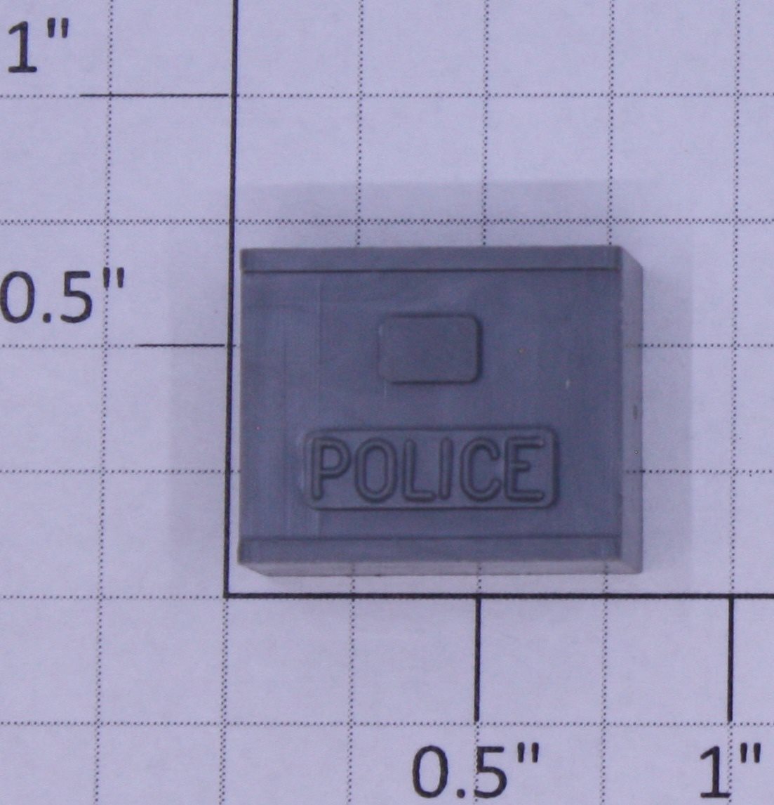 K-Line RA-31 Unpainted Gray Plastic Police Mailbox