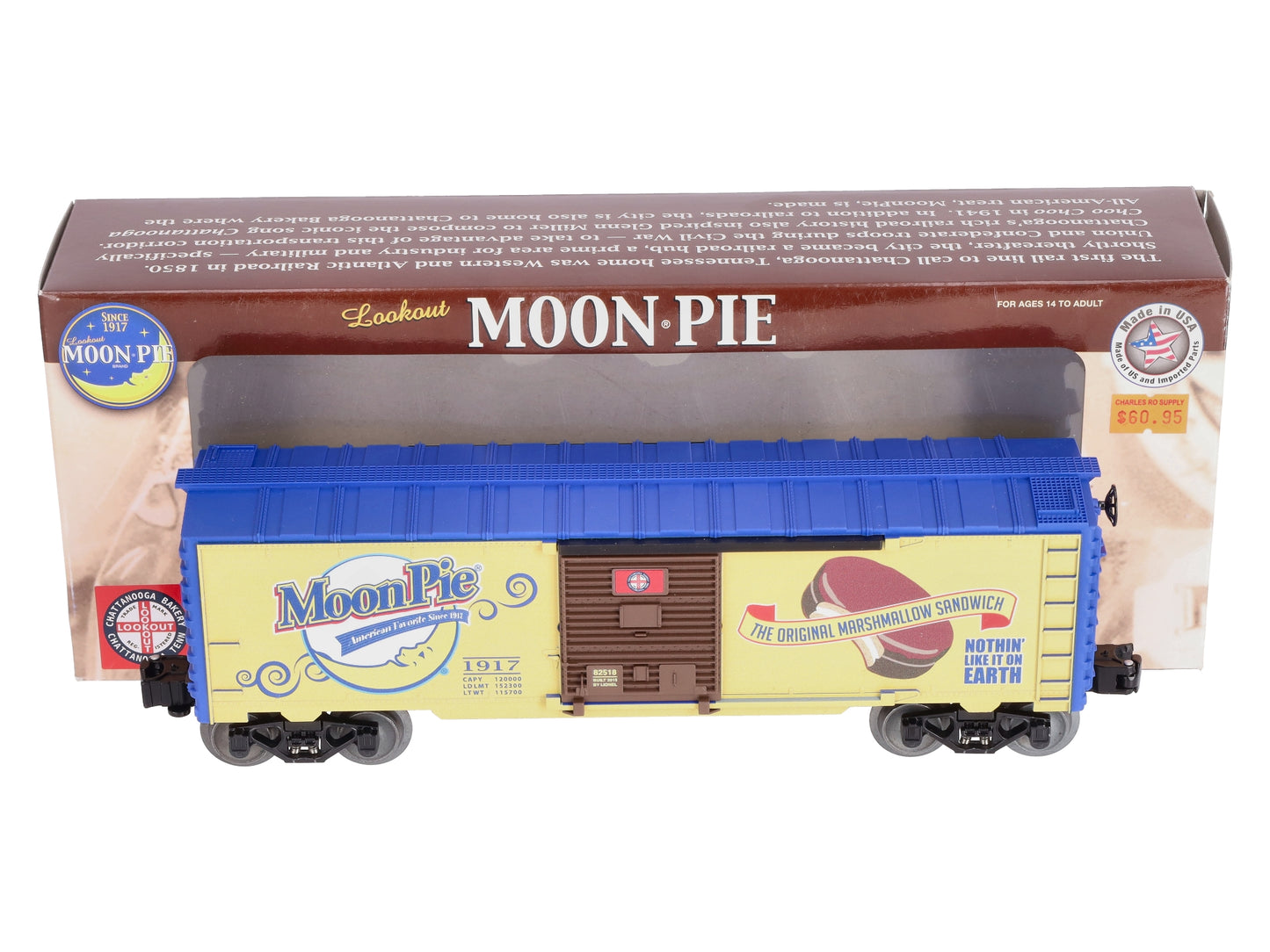 Lionel 6-82518 O Gauge MoonPie Boxcar #1917 LN/Box