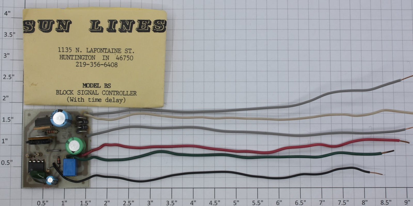 Sun Lines BS Block Signal Controller with Time Delay PCB Circuit Board