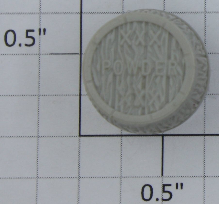 Acme 0715-1156 O Gauge Gray Plastic "XXX Powder" Barrel