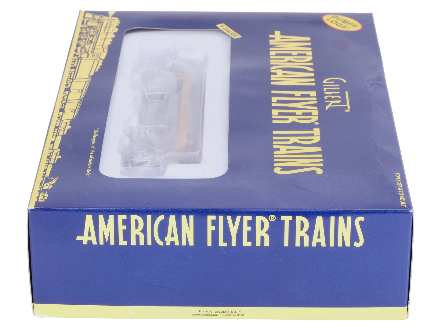 American Flyer 6-49027 S Gauge Operating Pennsylvania Log Dump Car NIB