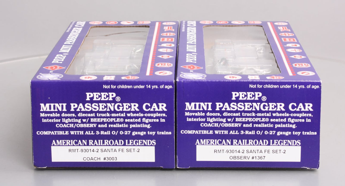 RMT 93014-2 O Santa Fe PEEP Observation/Coach Passenger Car Set