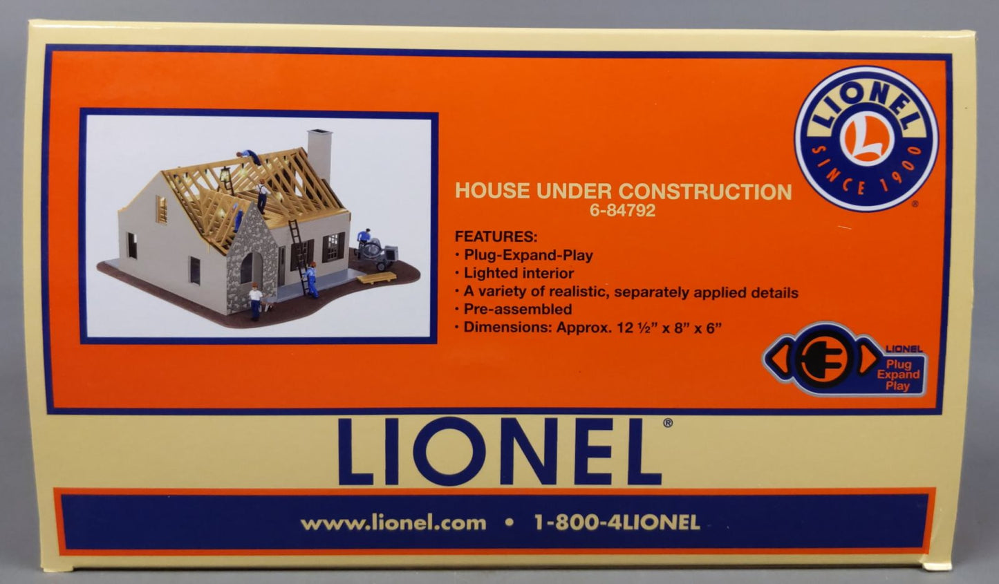 Lionel 6-84792 O House Under Construction Built-Up Building - Plug & Play