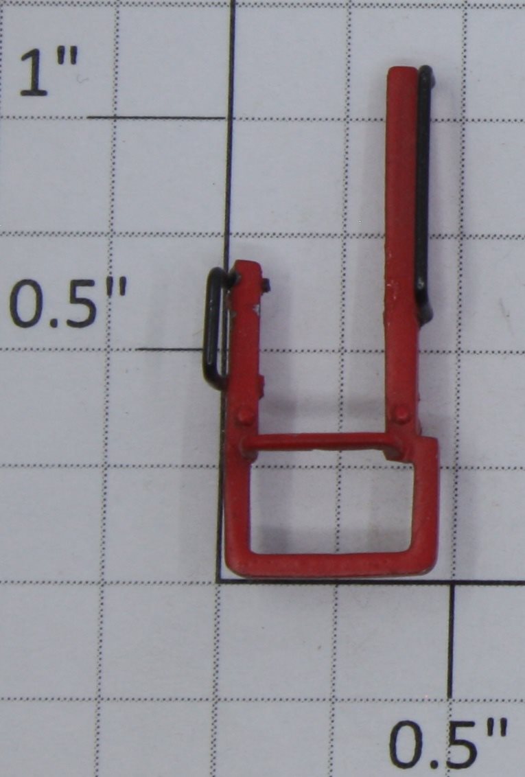 K-Line K7751-01-03RX Red Right Hand Ladder with Handrails