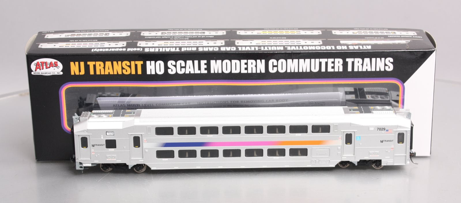 Atlas 20004111 HO NJ Transit Multi-level Commuter Cab Car #7029