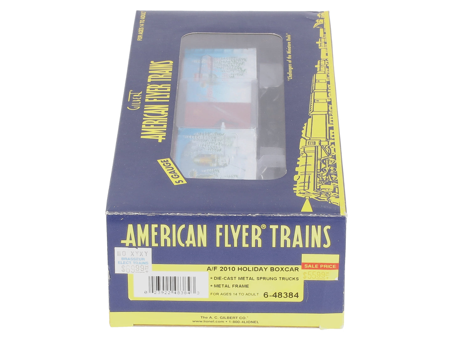 American Flyer 6-48384 S Scale Holiday 2010 Boxcar NIB