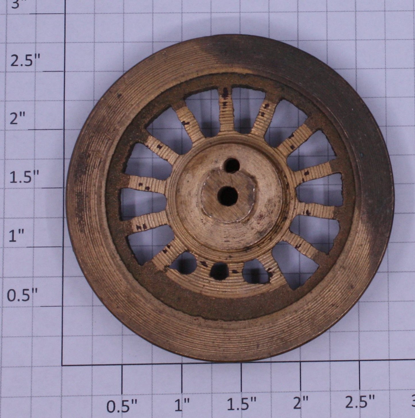 Lionel 400E-69 Bronze Spoked 2-3/4" Std. Gauge Steam Loco Gear Wheel