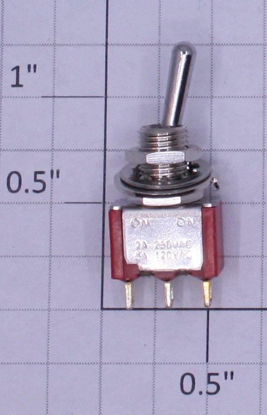Acme R0826 SPDT Red SPDT Mini Toggle Switch 5A @ 120VAC