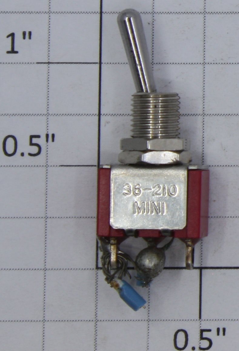 Miniatronics 36-210X SPDT 5A @ 120VAC On/Off Miniature Toggle Switch