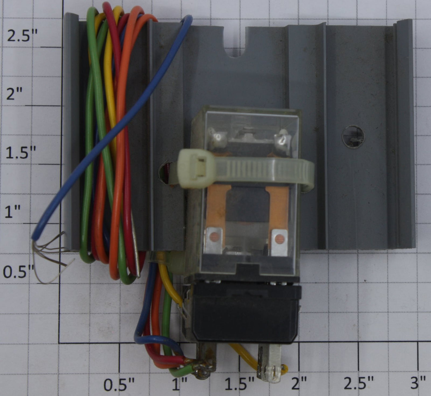 Phillips RLY2042 12VAC 5 Amp DPDT Relay with Wire and Mounting Bracket