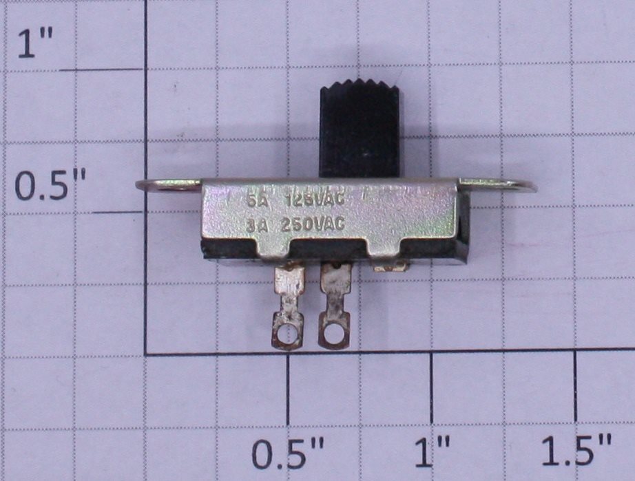 StackPole 0827-04 Black SPST On/Off Slide Switch 1A @ 125VDC or 4A @ 250VAC