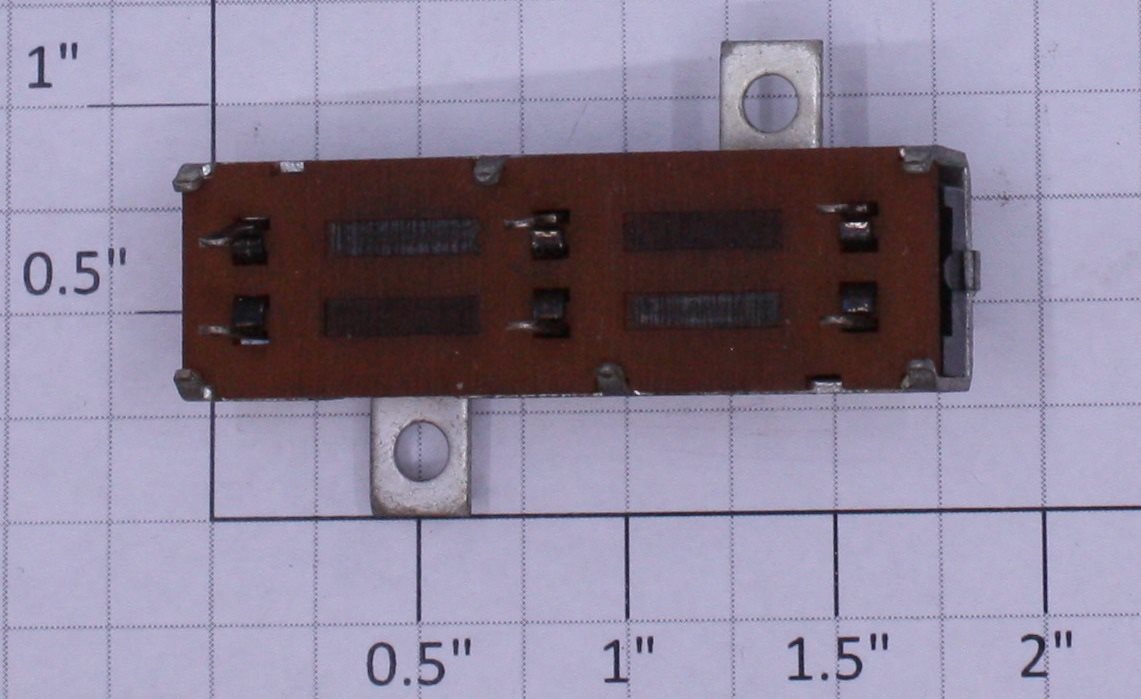 Acme 0827-12 Black DTDP Slide Switch