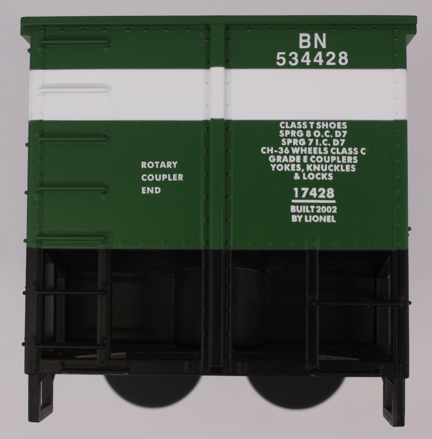 Lionel 17428-10 #534428 Burlington Northern Bathtub Gondola Body Shell