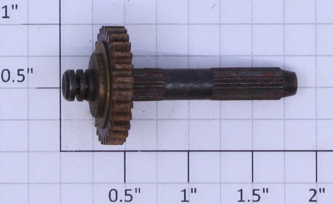 Lionel Z-16 Right Hand Upper Splined Shaft and Gear Assembly