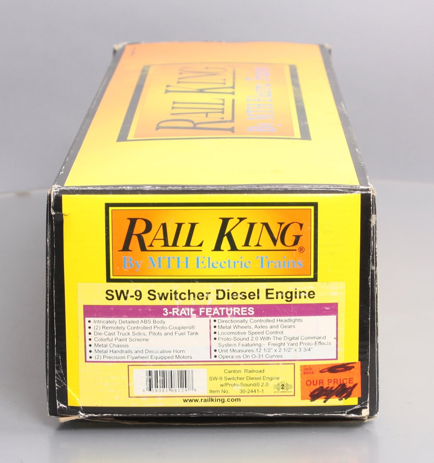 MTH 30-2441-1 O Canton Railroad SW-9 Switcher Diesel Engine w/PS2 LN/Box