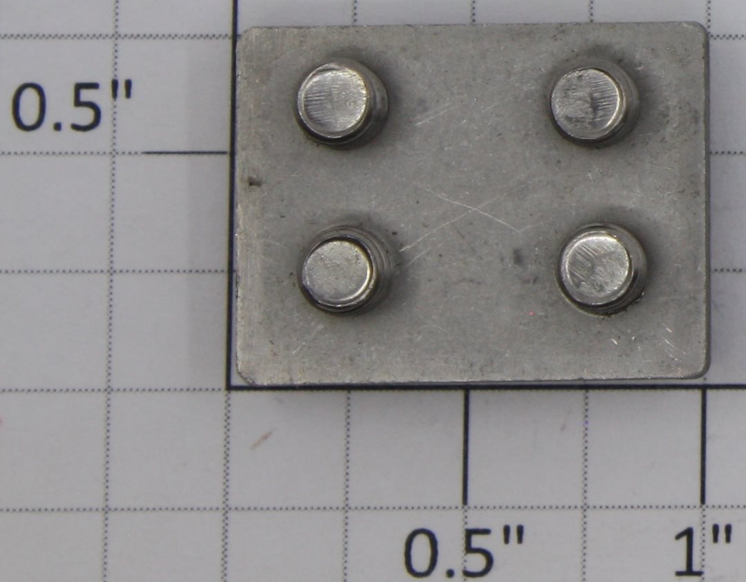 Roll-EZ Wheels Conductor-SS 4-Screw Stainless Steel Rail Clamp