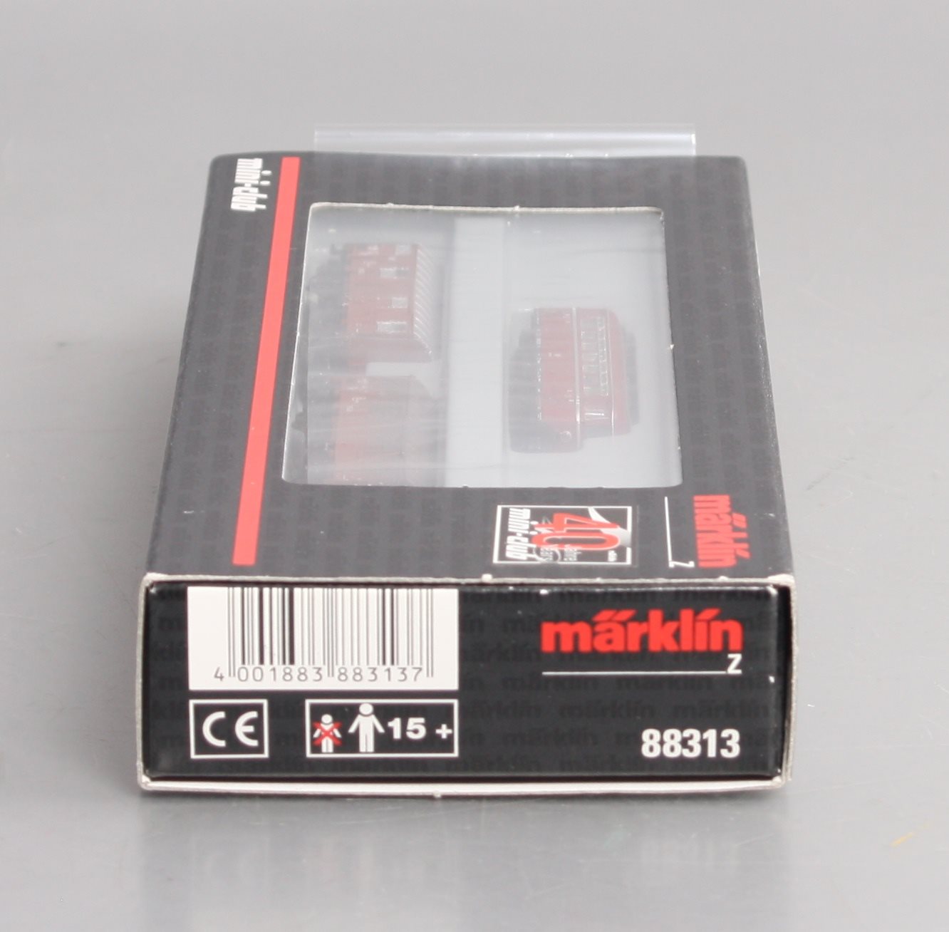 Marklin 88313 Z DB Diesel Class Rail Bus w/2 Boxcars