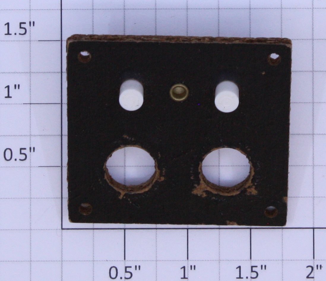 Acme 498X O Gauge Flush Mount Switch Control Panel without Bulb Sockets