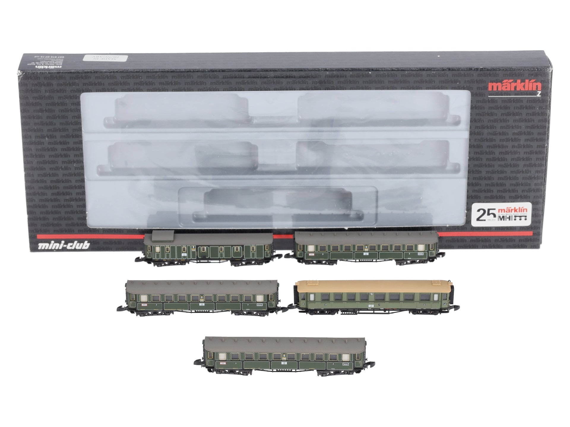 Marklin 87321 Z K.Bay.Sts.B. Express Passenger Car Set (Set of 5