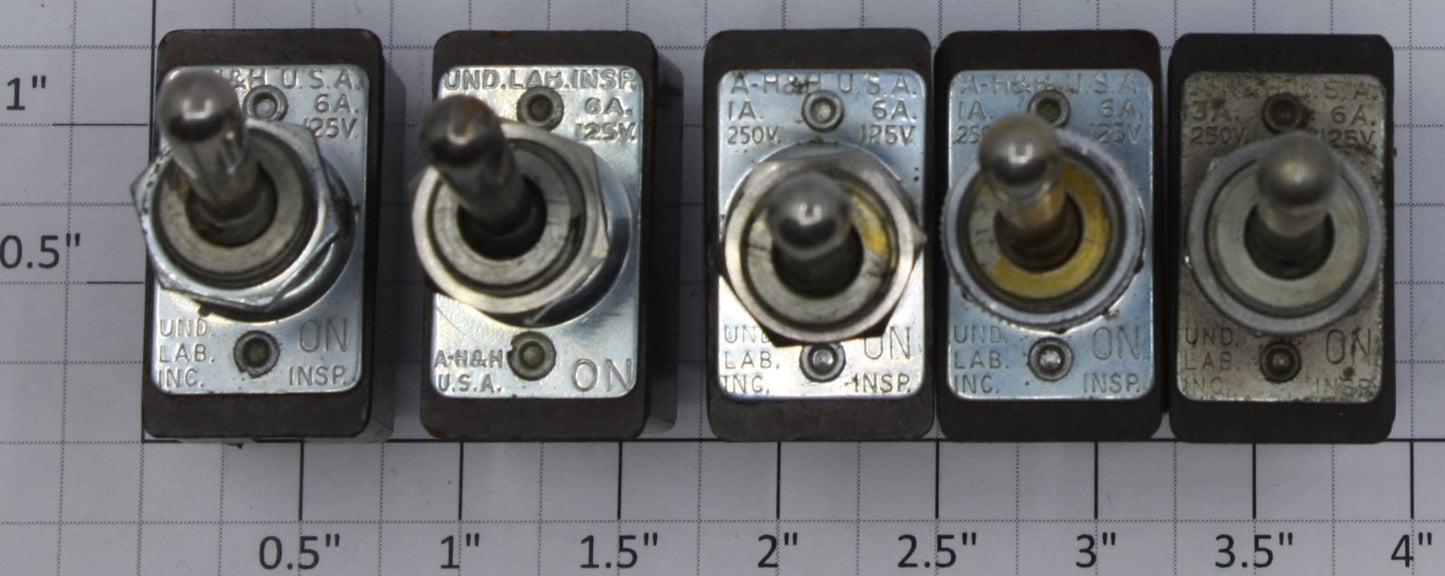 Acme 1001-02 SPDT Toggle Switch with Solder Terminals (Bag of 5)